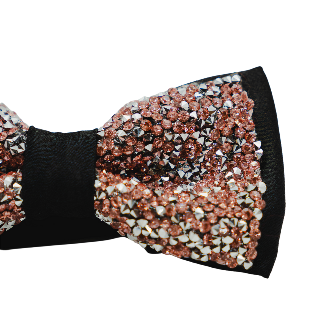 Ranier Bowtie Black and Rose Gold