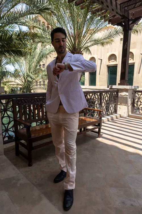 MYSTIC MIRAGE - Sophisticated Summer Blazer &amp; Chino Combo