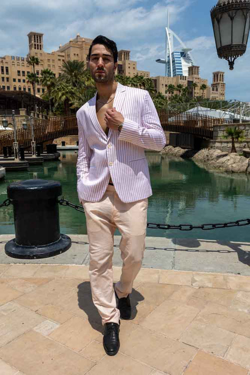 MYSTIC MIRAGE - Sophisticated Summer Blazer &amp; Chino Combo