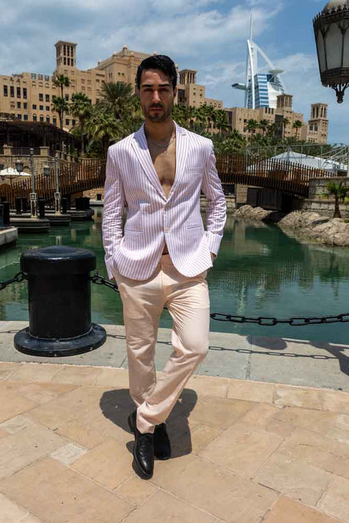 MYSTIC MIRAGE - Sophisticated Summer Blazer &amp; Chino Combo