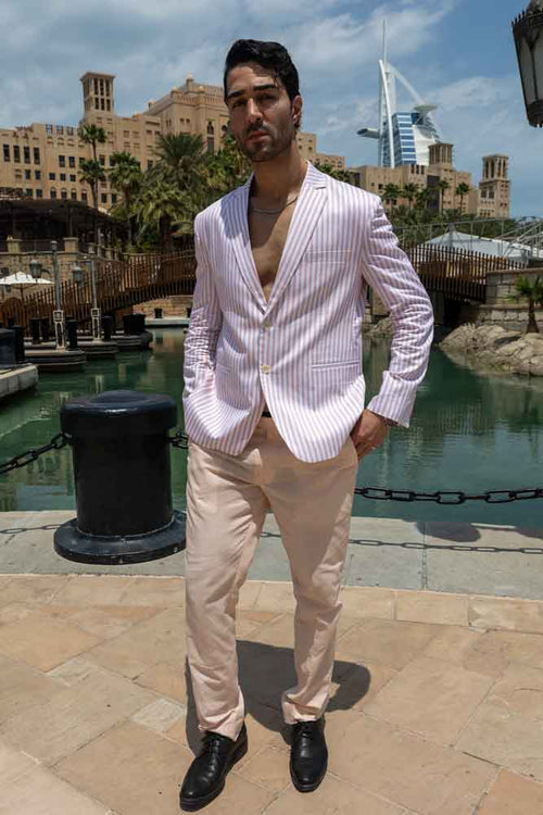 MYSTIC MIRAGE - Sophisticated Summer Blazer &amp; Chino Combo