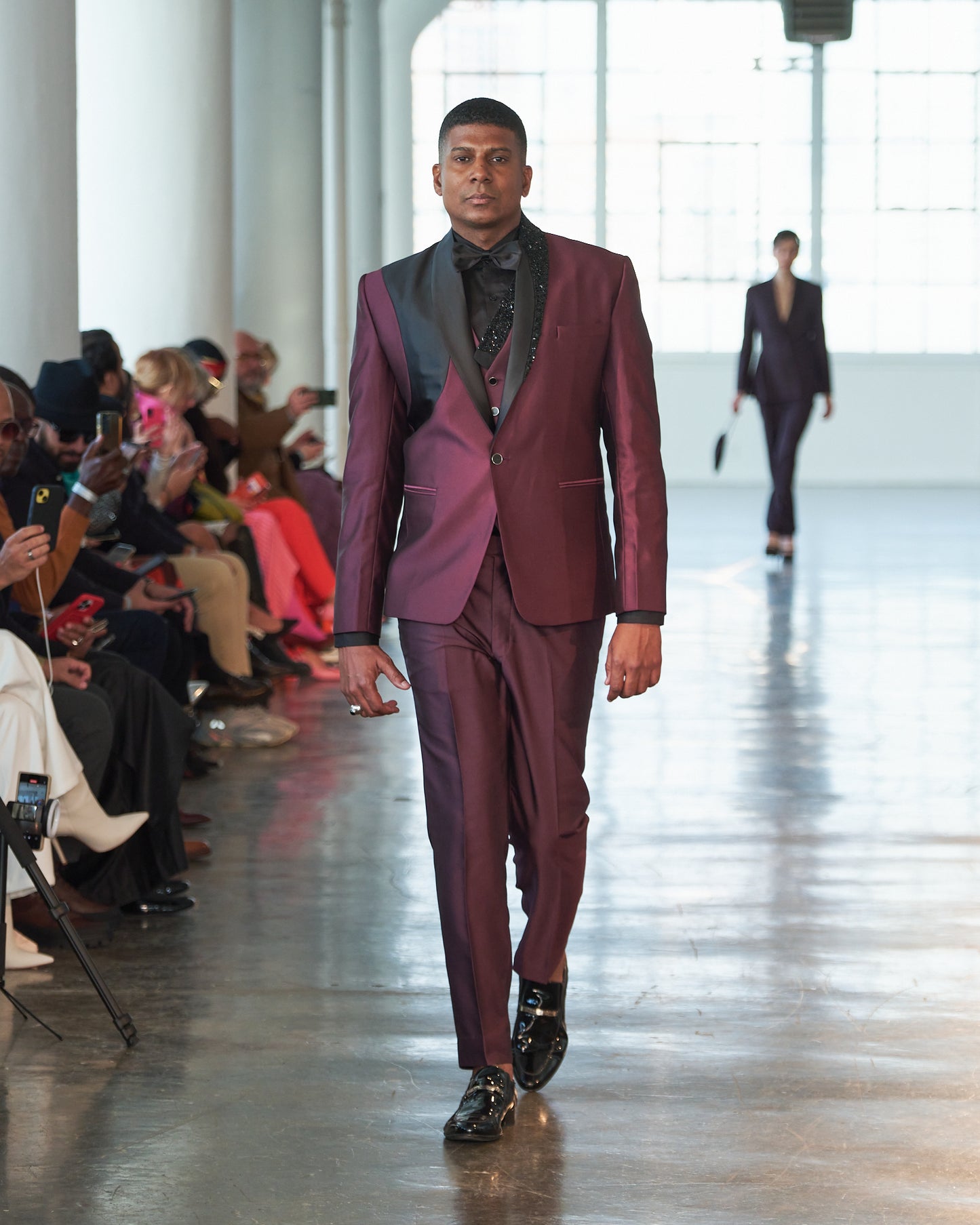 Burgundy Tuxedo