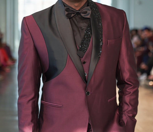 Burgundy Tuxedo