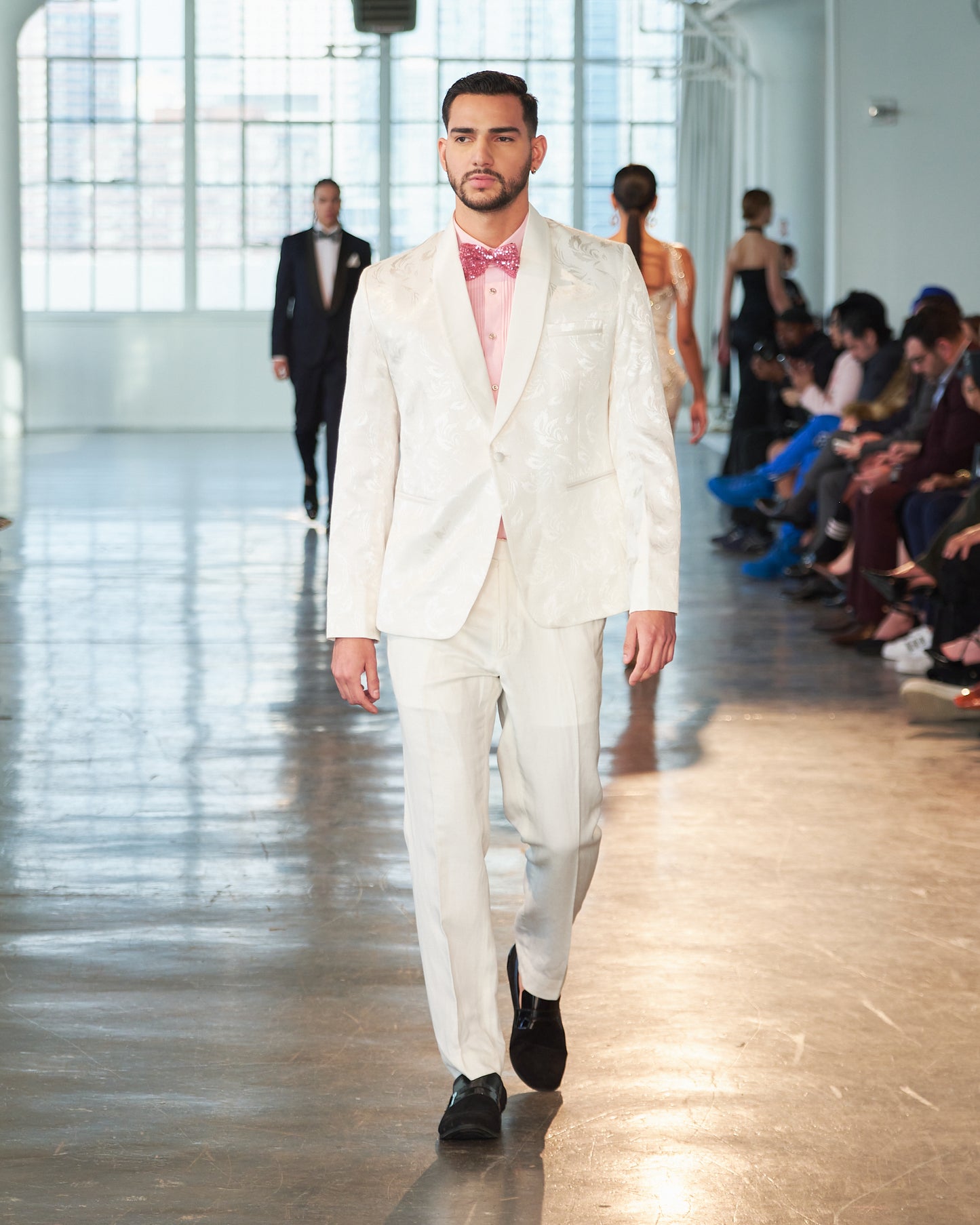 White Pattern Tuxedo