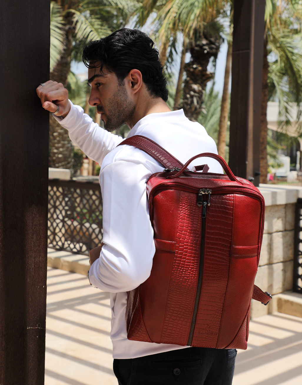 Red Sophisticated Backpack