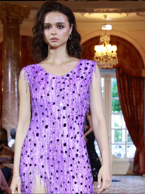 Mystic Mirage - Violet Eleganzia Dress