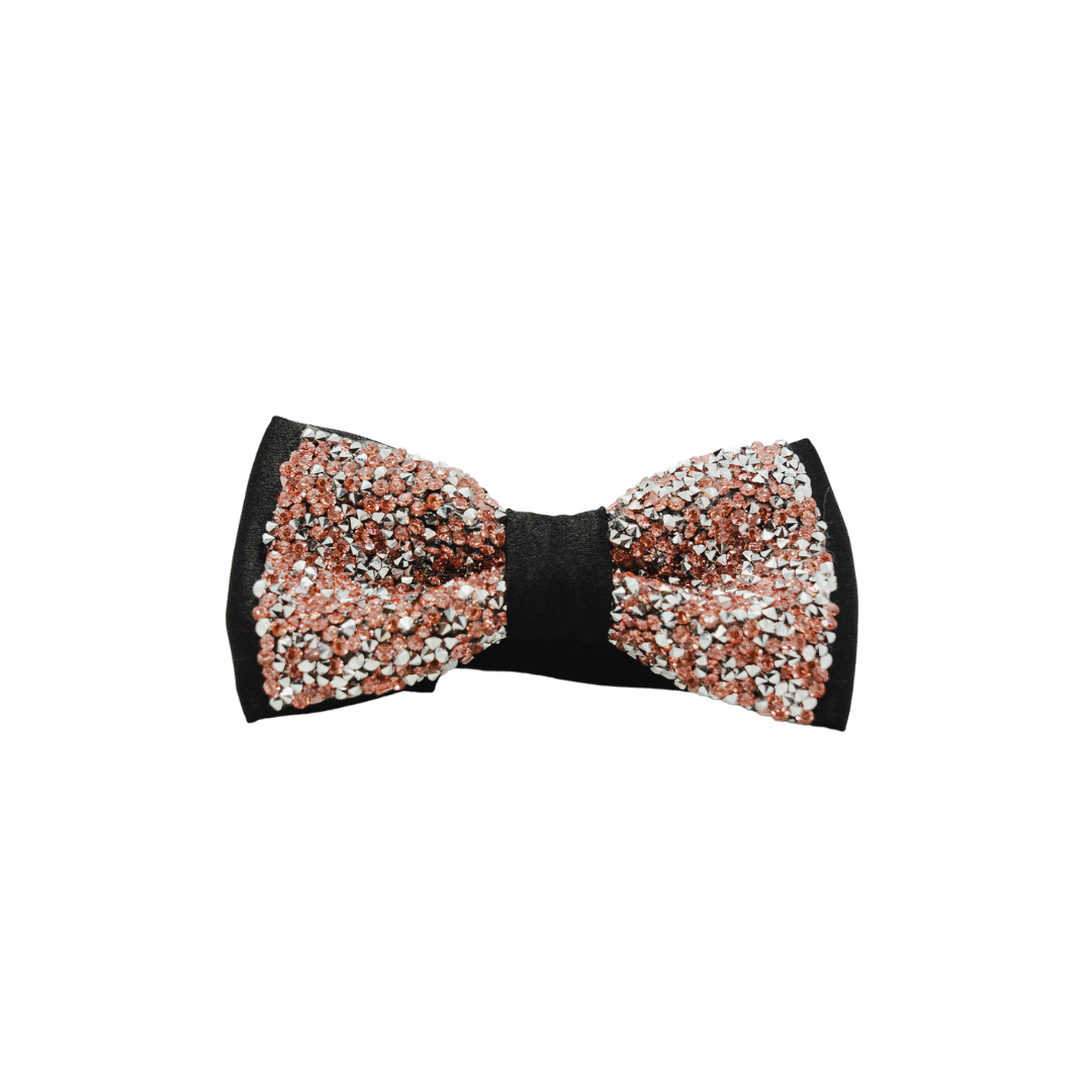 Ranier Bowtie Black and Rose Gold