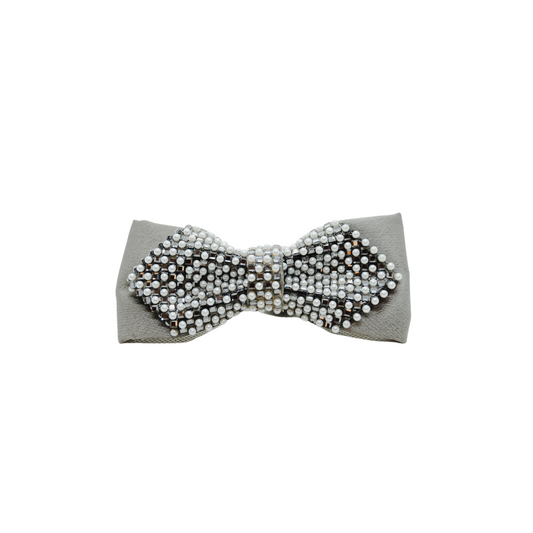 Ranier Bowties Silver and White